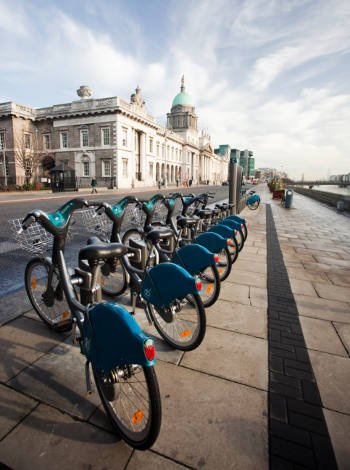 Moverse en bicicleta por Dublín