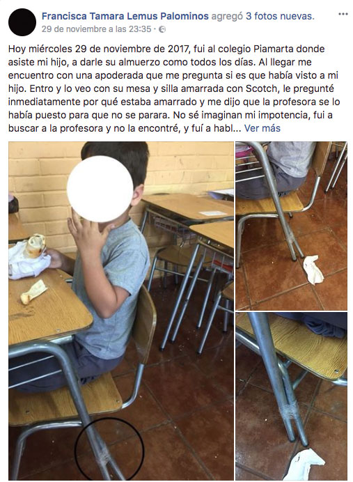 La medida de una profesora para castigar a su alumno