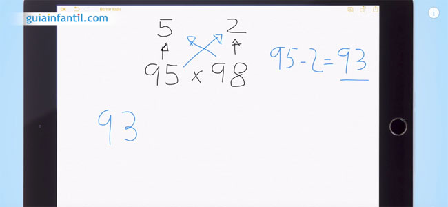Truco para multiplicar cifras cercanas a 100