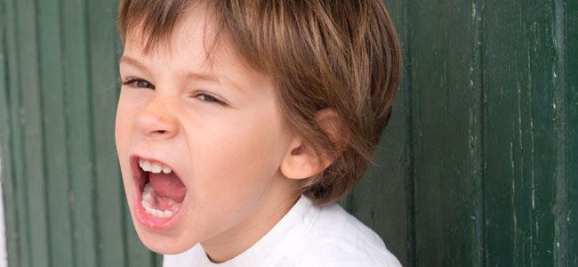 El Síndrome del emperador o de los niños mandones Niño grita enfadado