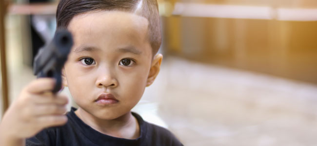 Los niños y las armas de fuego