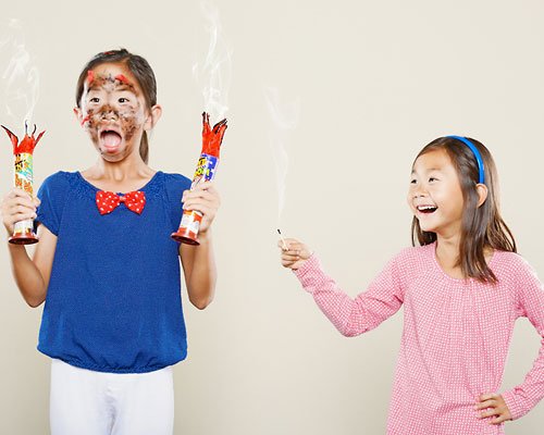 Fotos divertidas de travesuras infantiles