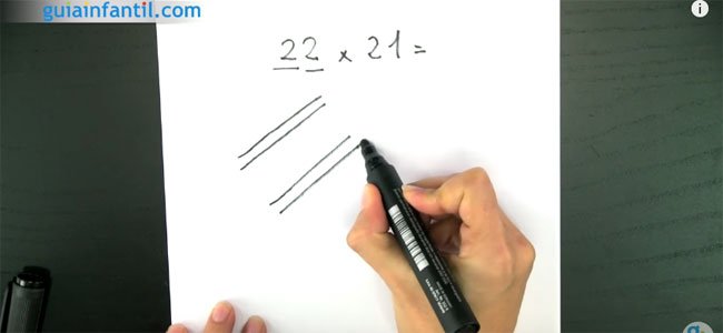 Truco japonés para multiplicar Truco japonés para multiplicar