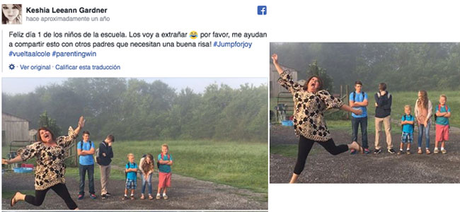 Divertidas fotos de los padres ante la vuelta al cole de sus hijos