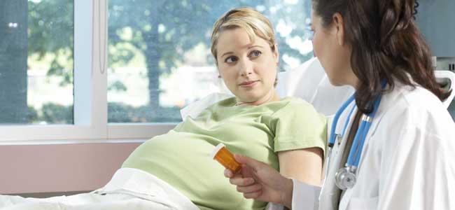 Embarazada en hospital