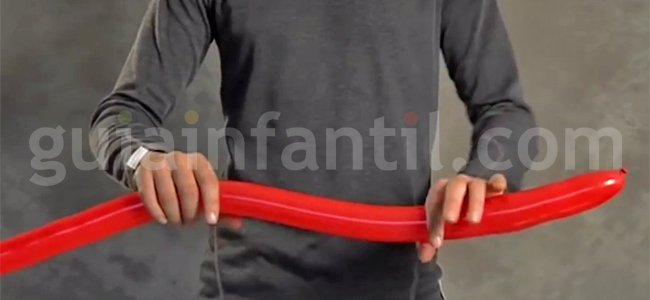 Paso 1 espada de caballero Globoflexia Espada de caballero