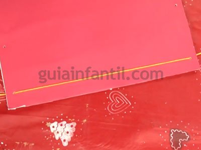 Calendario de Adviento con rollos de papel. Paso 3