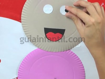 Ángel de Navidad con platos de cartón. Paso 4 Ángel de Navidad con platos de cartón. Paso 4