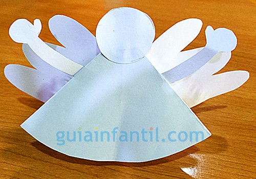 Ángel de papel para la Navidad. Paso 5 Ángel de papel para la Navidad. Paso 5