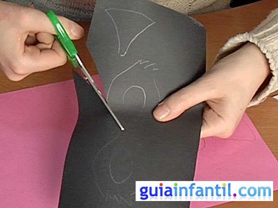 Antifaz de mapache paso 4