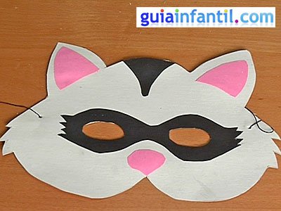 Antifaz de mapache paso 6