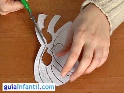 Antifaz de tigre paso 3 Antifaz de tigre paso 3