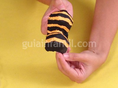 Araña peluda de Halloween. Paso 3 Araña peluda de Halloween. Paso 3