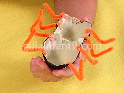 Araña peluda de Halloween. Paso 5 Araña peluda de Halloween. Paso 5