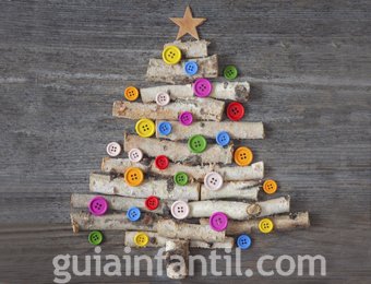 Árbol de Navidad con lentejuelas