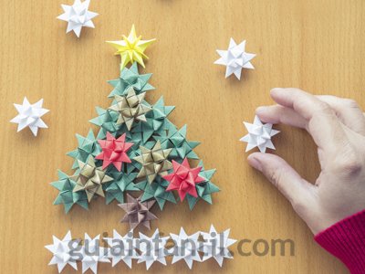 Árbol de Navidad. Paso 3.