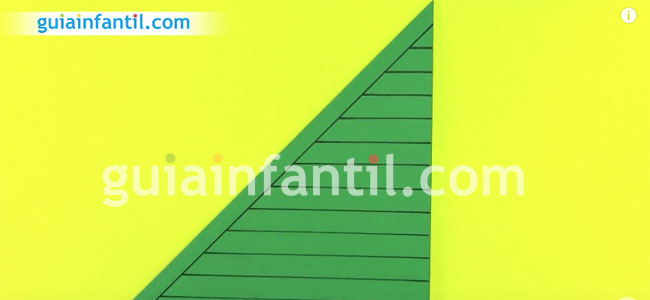 Árbol de Navidad con cartulinas Arbol de Navidad