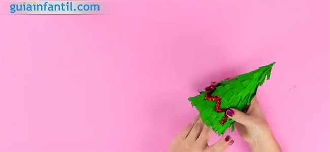 Árbol con flecos. Paso 3 Árbol con flecos. Paso 3