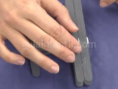 Avión con palos de helado. Paso 4 Avión con palos de helado. Paso 4