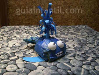 Ballena de papel para hacer con niños