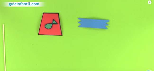 Barco con corchos. Paso 2