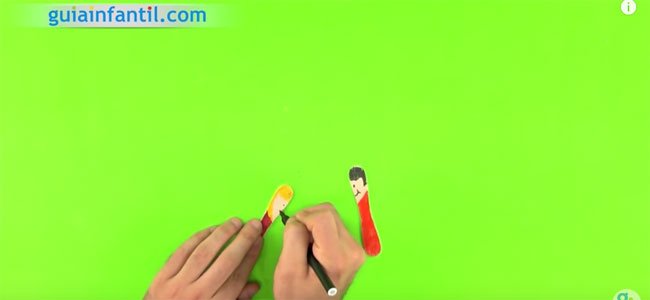 Manualidades con palos de helado. Paso 2