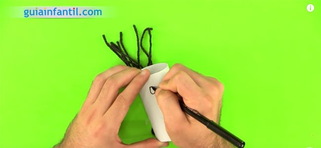 Belén de Navidad con rollos de papel. Paso 1 Belén de Navidad con rollos de papel. Paso 1