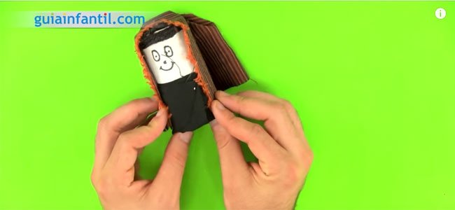 Belén de Navidad con rollos de papel. Paso 3 Belén de Navidad con rollos de papel. Paso 3