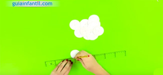 Bola de Navidad con cartón. Paso 2