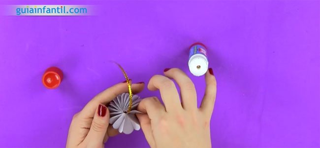 Bola de origami paso a paso. Paso 5