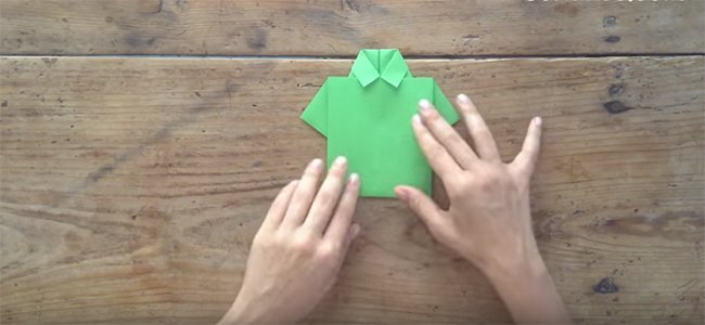 Camisa de origami para papá. Paso 3 Camisa de origami para papá. Paso 3