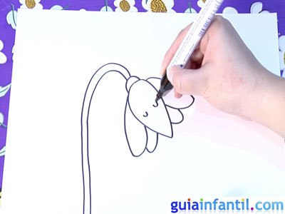 Dibuja una campanilla. Paso 4. Dibuja una campanilla. Paso 4.