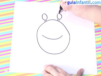 Dibujo de un cangrejo.Paso 2. Dibujo de un cangrejo.Paso 2.