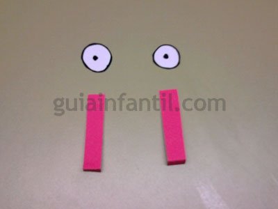 Cangrejo de cartulina. Paso 3. Cangrejo de cartulina. Paso 3.