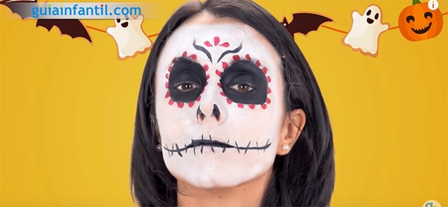 Maquillaje de Catrina. Paso 5