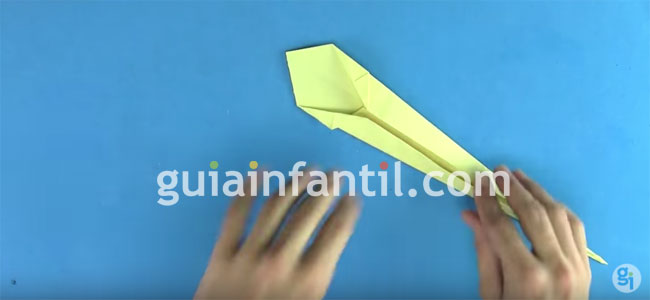 Cobra de origami para niños Cobra de papel