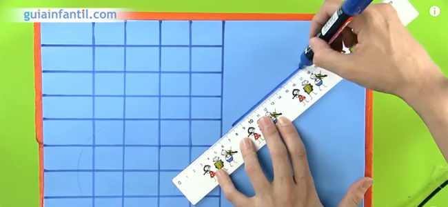 Cocina de juguete con cartón. Paso 4