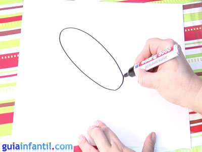 Dibujo de un cohete. Paso 1. Dibujo de un cohete. Paso 1.