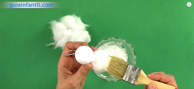 Conejito de Pascua de algodón. Paso 1 Conejito de Pascua de algodón. Paso 1