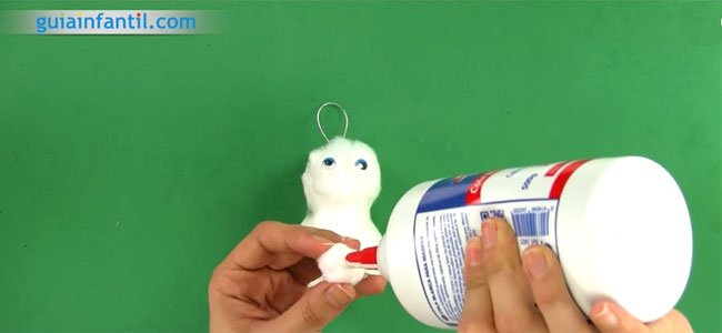 Conejito de Pascua de algodón. Paso 2 Conejito de Pascua de algodón. Paso 2