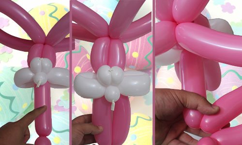Conejo de Pascua con globos. Paso 4 Conejo de Pascua con globos. Paso 4