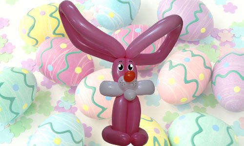 Conejo de Pascua con globos. Paso 5 Conejo de Pascua con globos. Paso 5