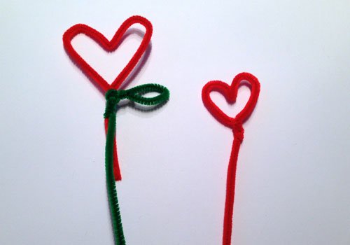 Maceta con flor de corazón. Paso 2 Maceta con flor de corazón. Paso 2