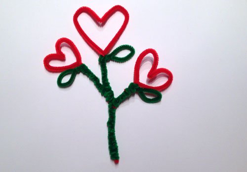 Maceta con flor de corazón. Paso 3 Maceta con flor de corazón. Paso 3