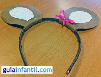 Diadema con orejas de ratón