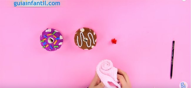 Donuts con calcetines. Paso 4