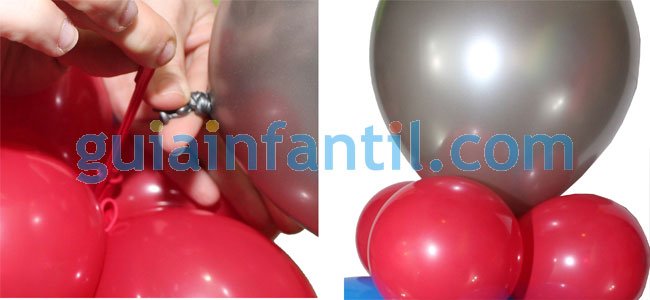 Elefante con globos. Paso 2 Elefante con globos. Paso 2