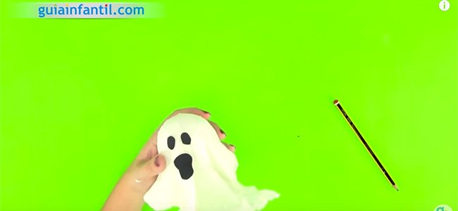 Fantasma de Halloween. Paso 4