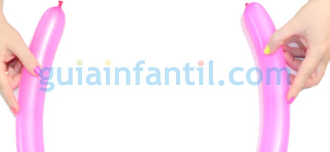 Flor con globos. Paso 1 Flor con globos. Paso 1