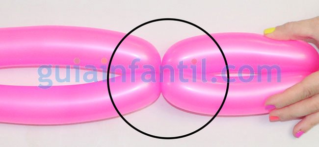 Flor con globos. Paso 3 Flor con globos. Paso 3